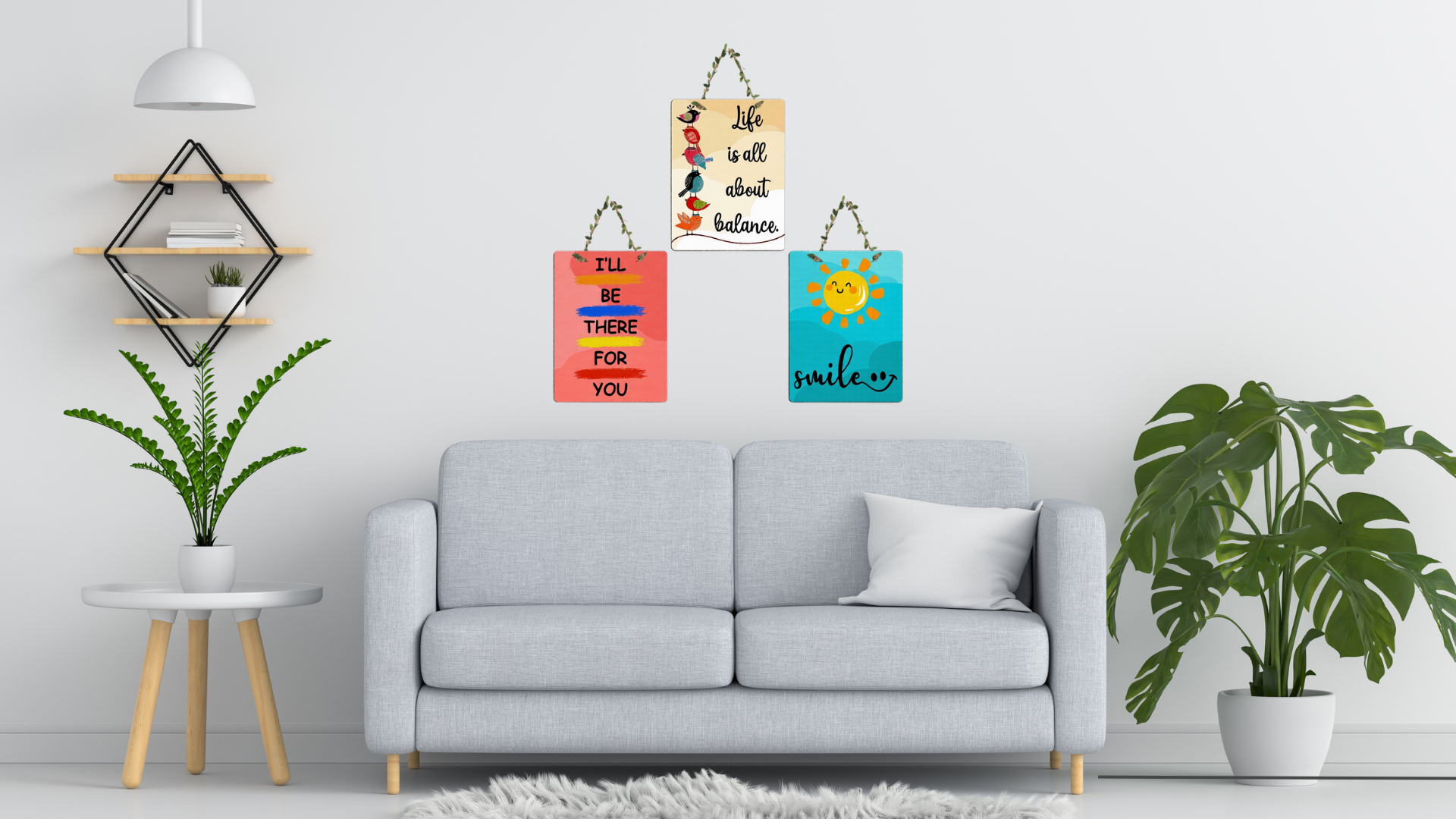 Quotes wall decor displayed in Living room 
