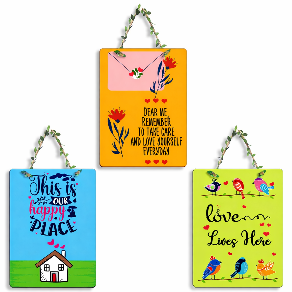 Quotes wall decor 26x26 Multi color