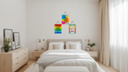 Quotes wall decor angled view