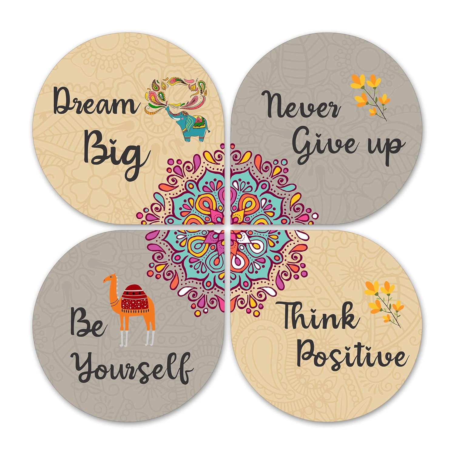 Quotes wall decor 12x12 Multi color