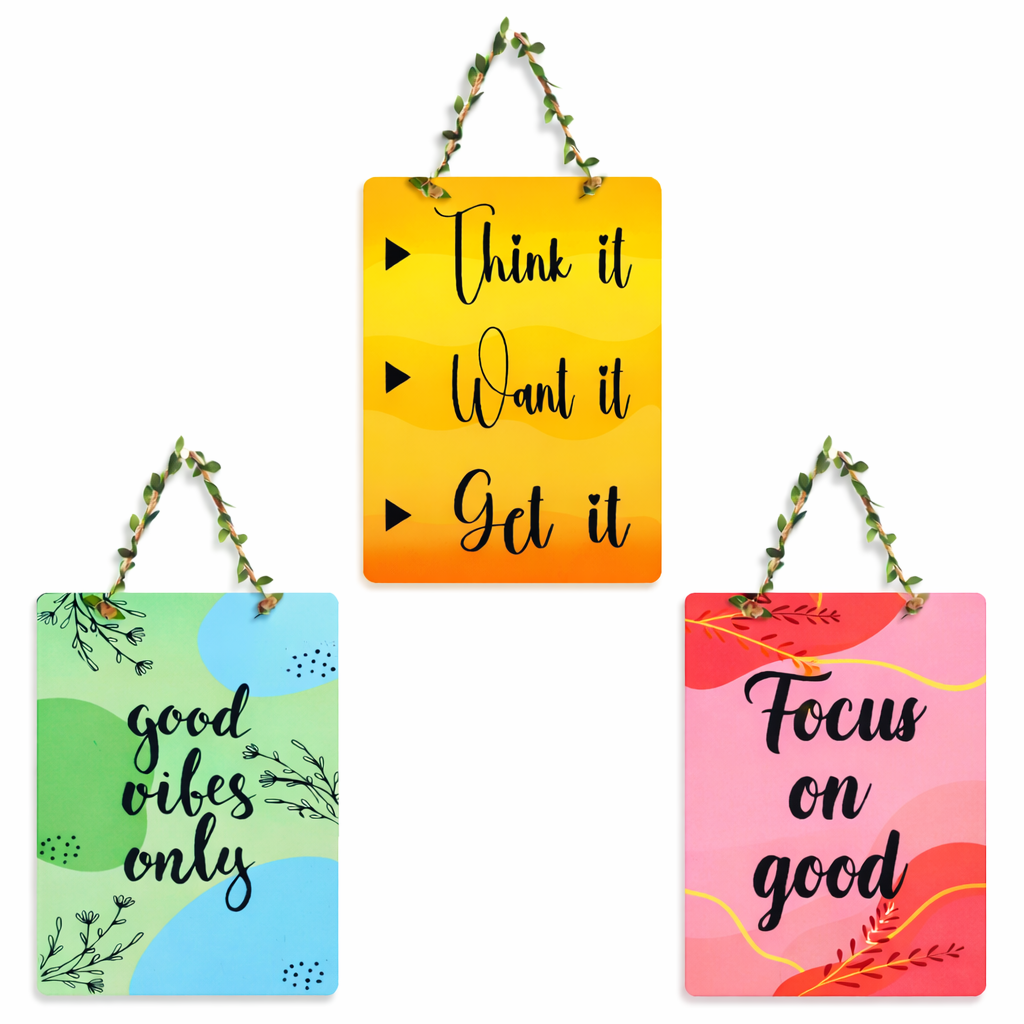 Quotes wall decor 26x26 Multi color