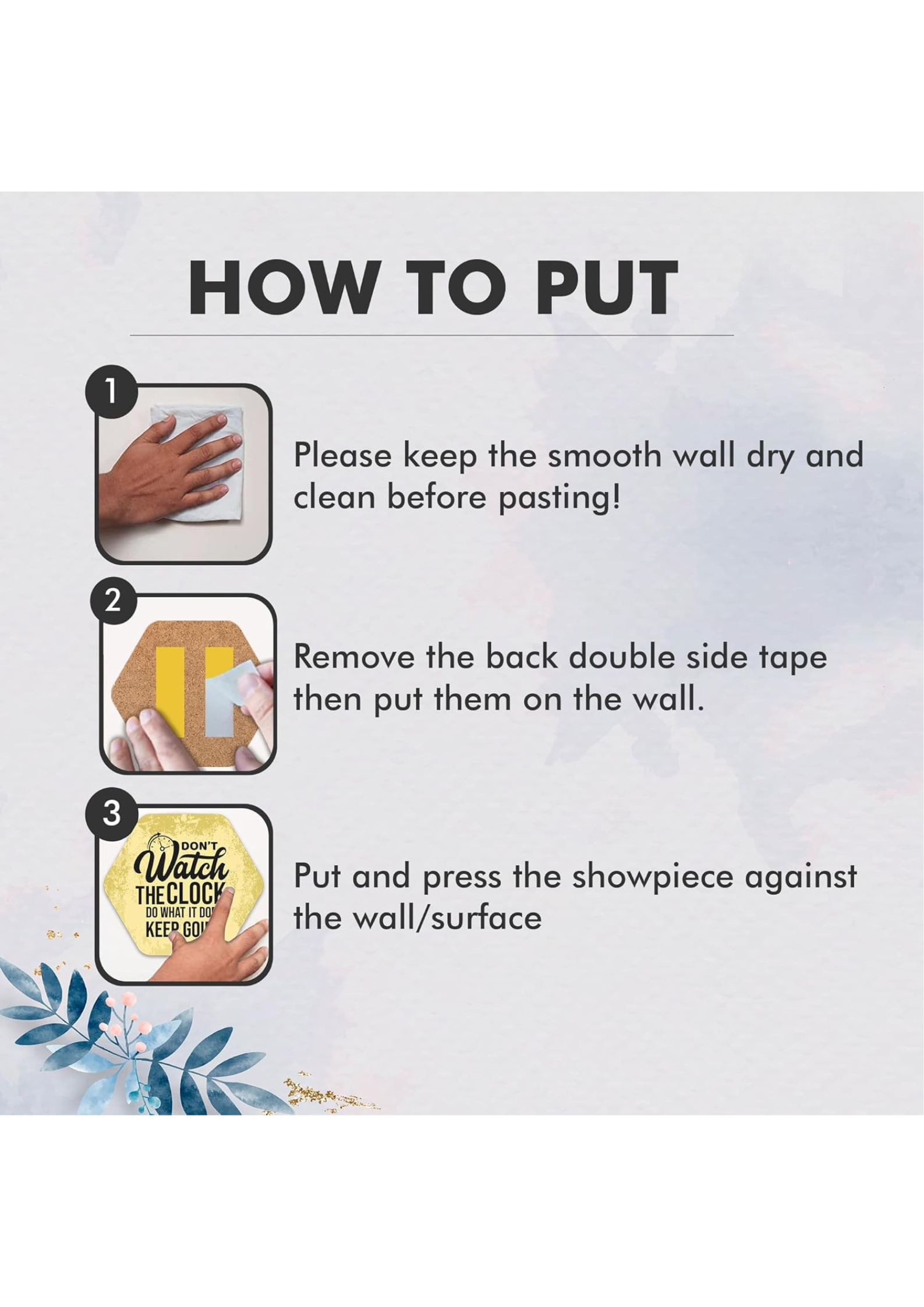 Quotes wall decor detail