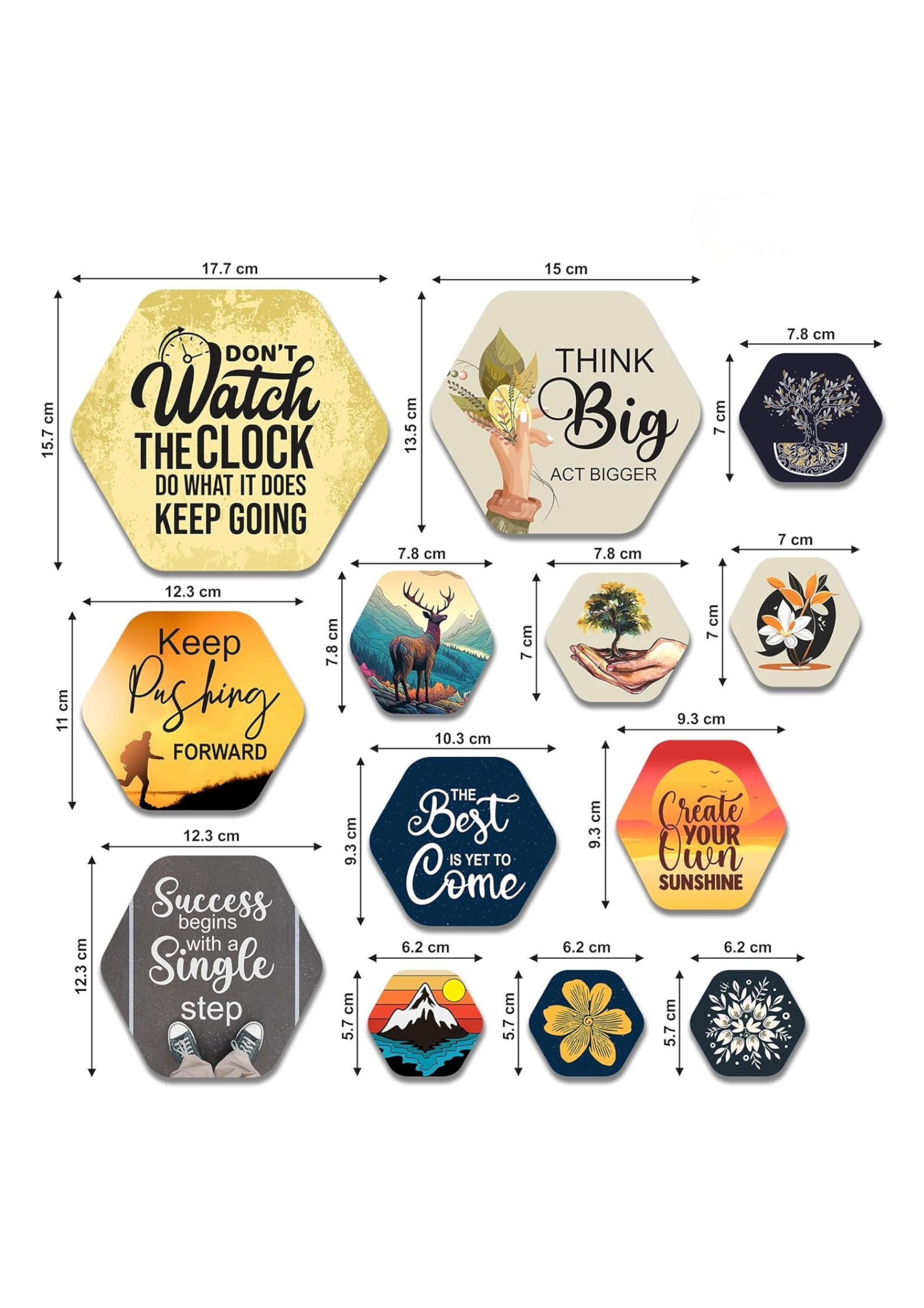 Quotes wall decor size reference