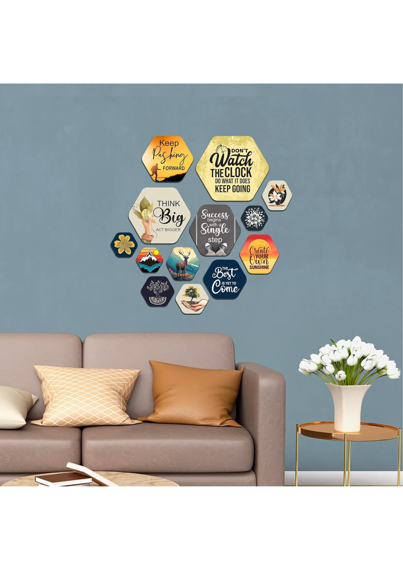 Quotes wall decor displayed in Living room 
