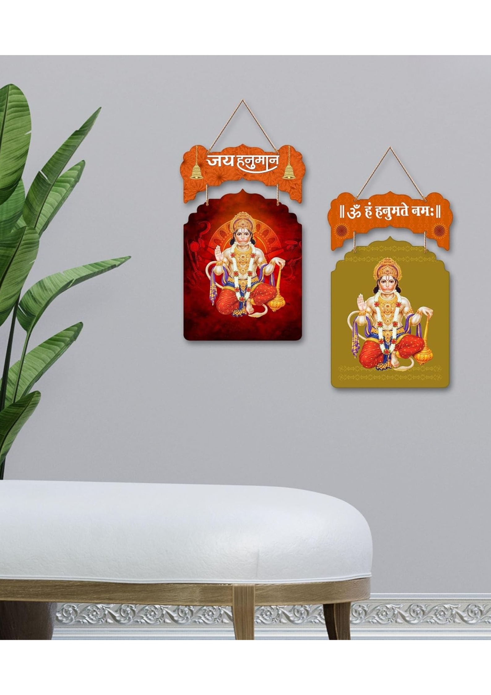 Hanuman wall Decor wall decor angled view