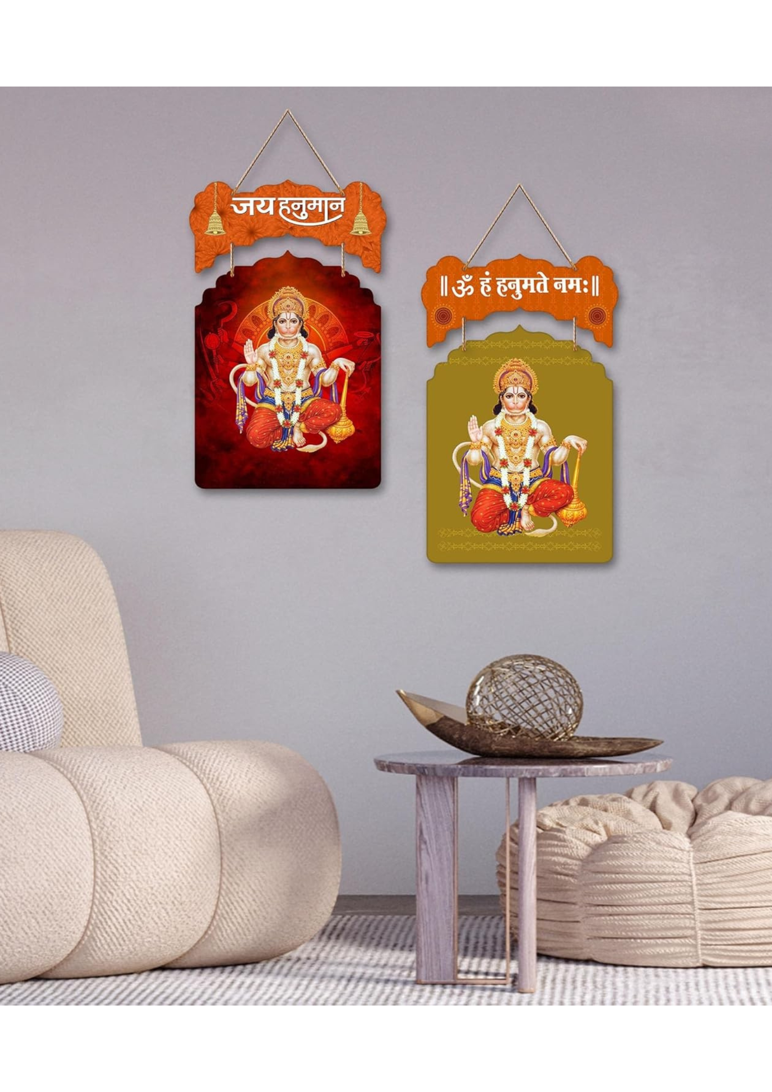 Hanuman wall Decor wall decor closeup detail