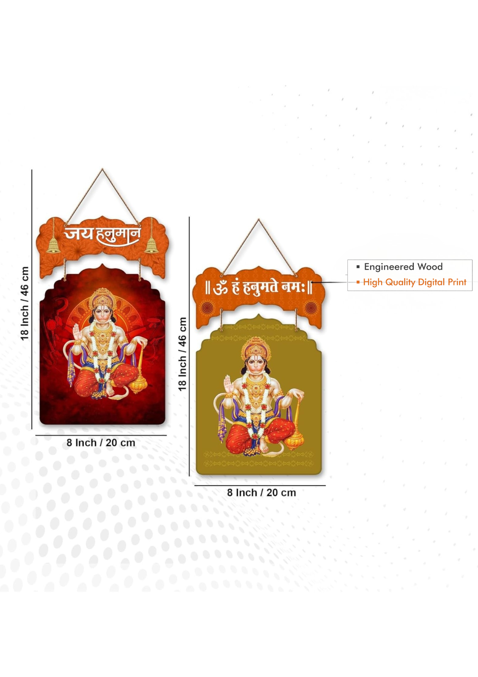 Hanuman wall Decor wall decor size reference