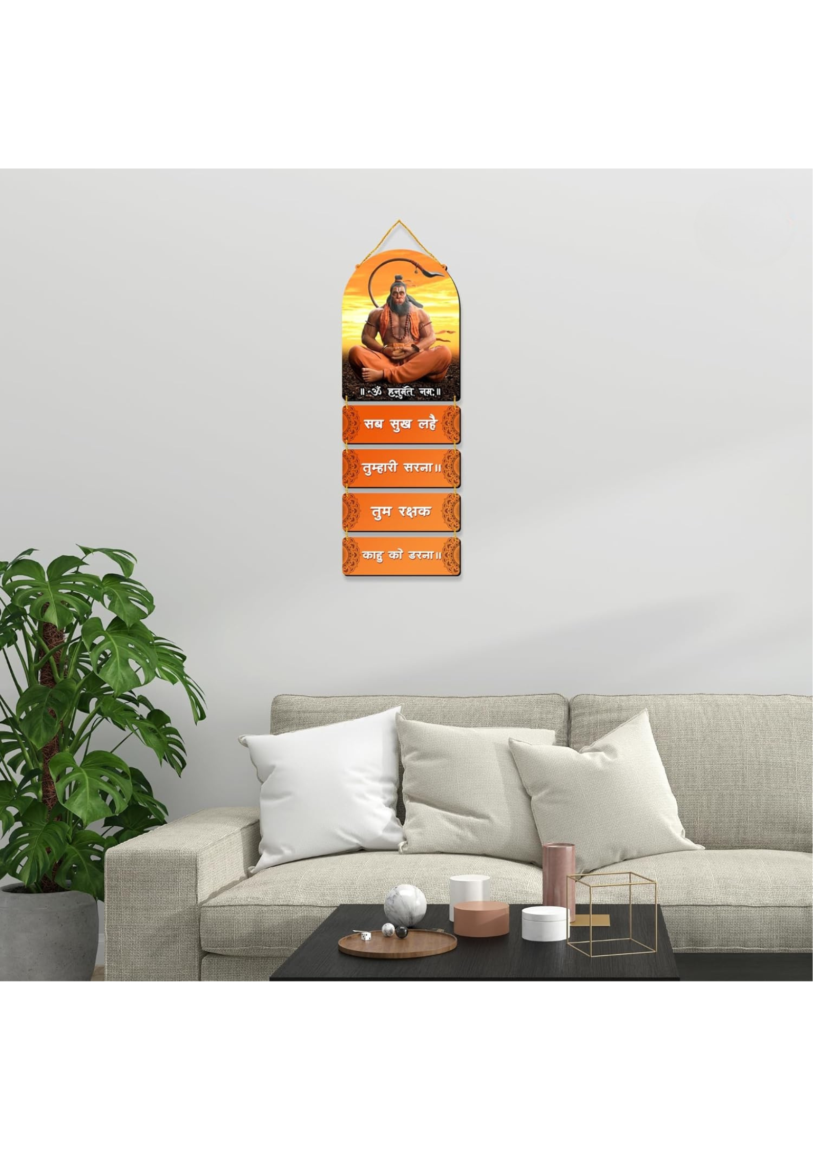 Hanuman wall Decor wall decor displayed in Living room 