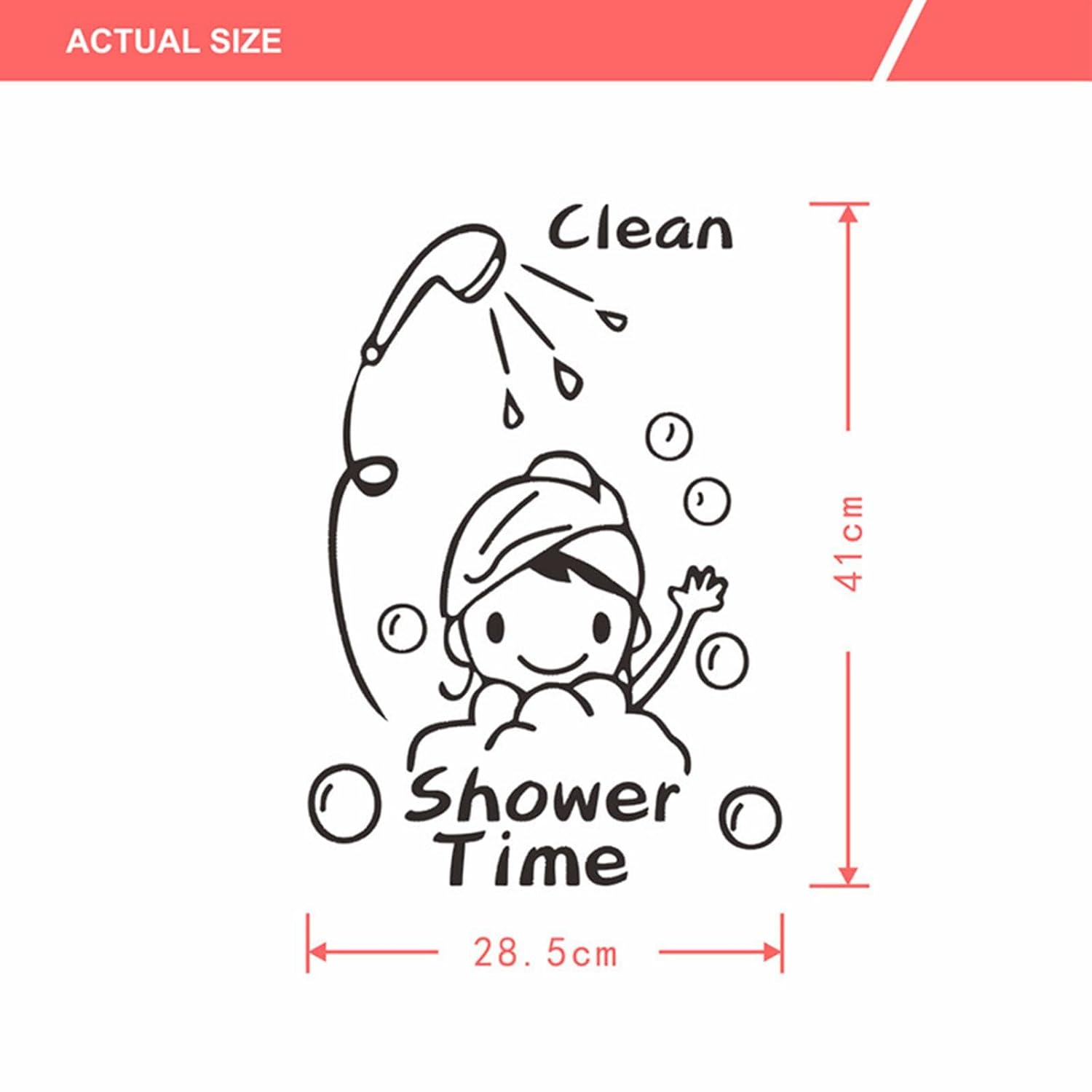 Wall Stickers wall decor size reference