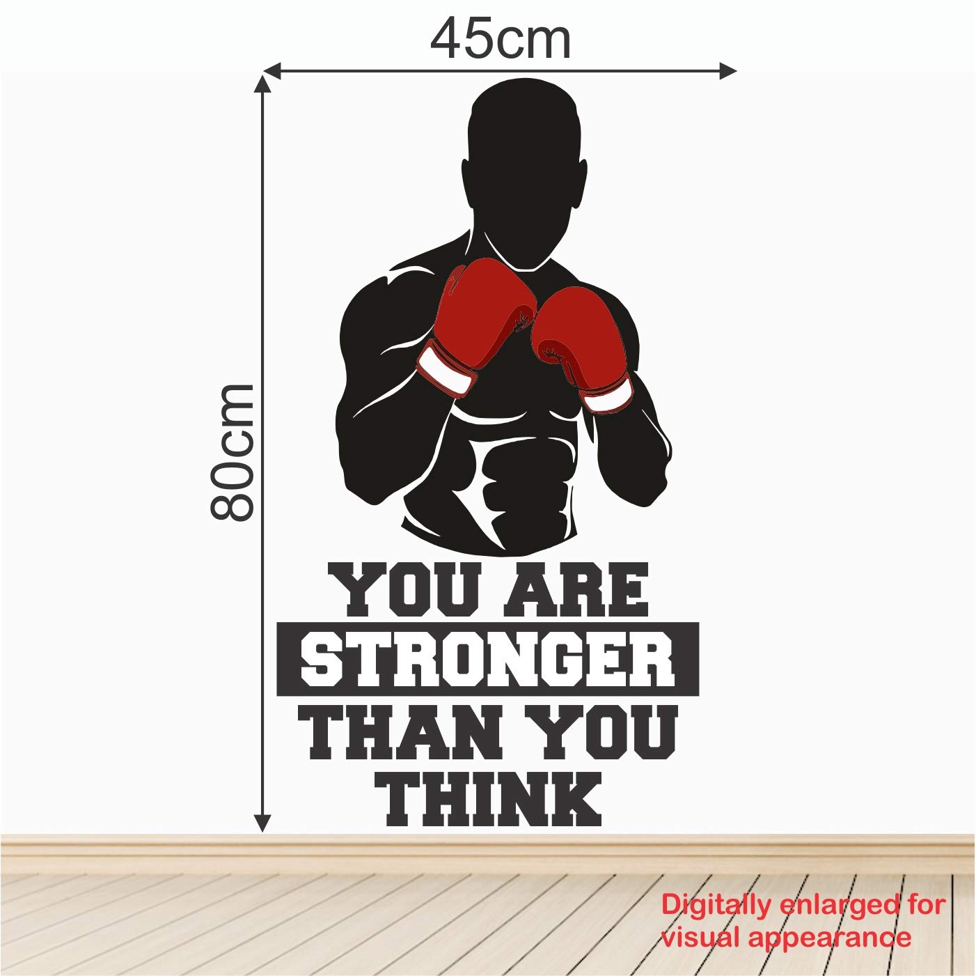 Wall Stickers wall decor size reference