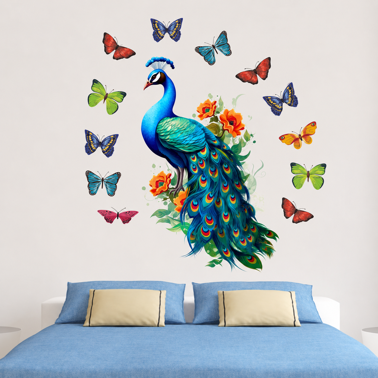 Wall Stickers wall decor displayed in Bedroom