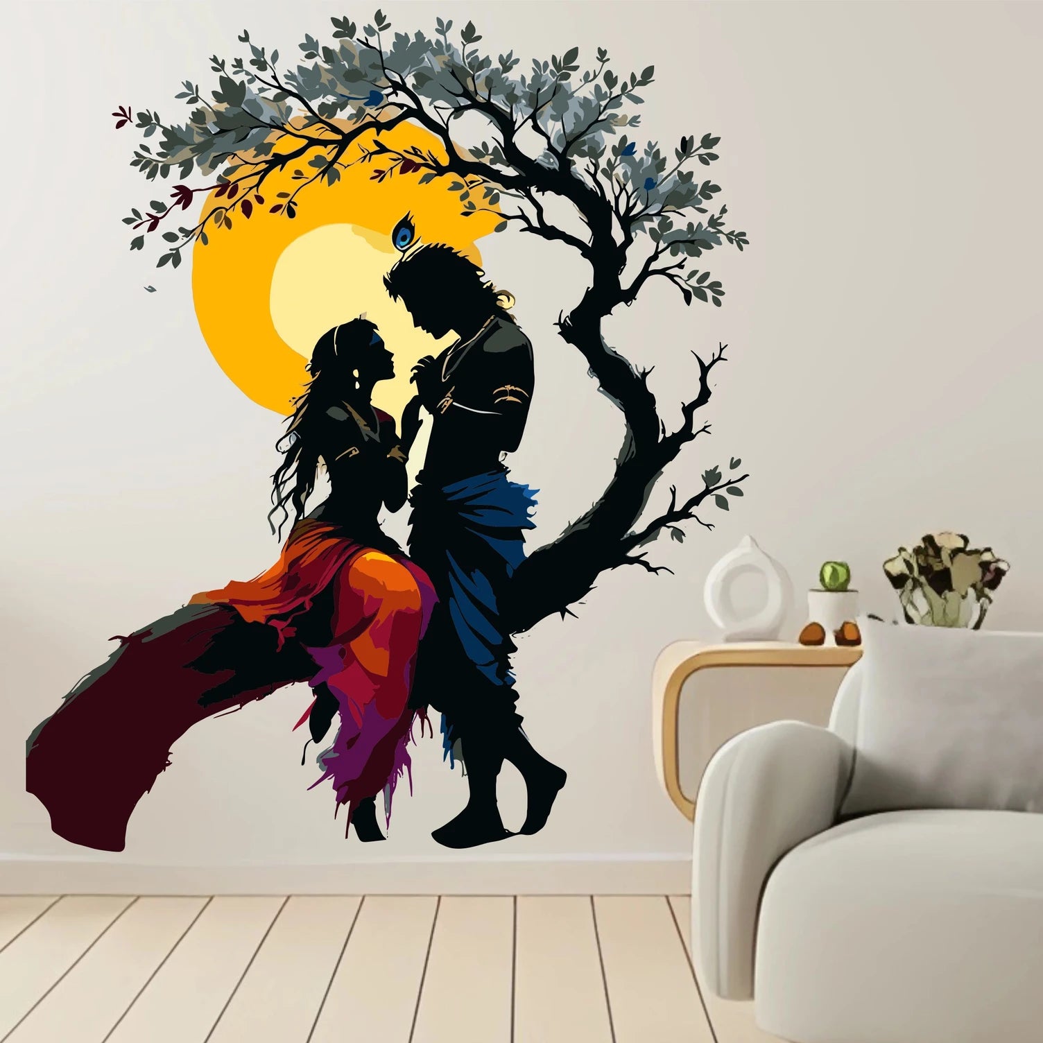 Radha Krishna in Living Room 