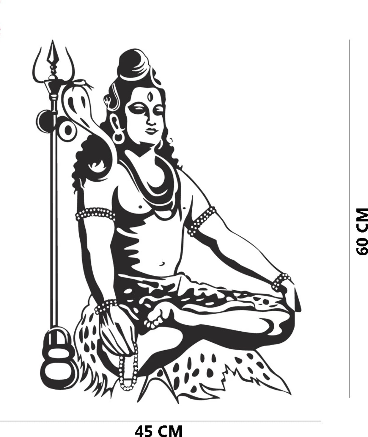 Wall Stickers wall decor size reference