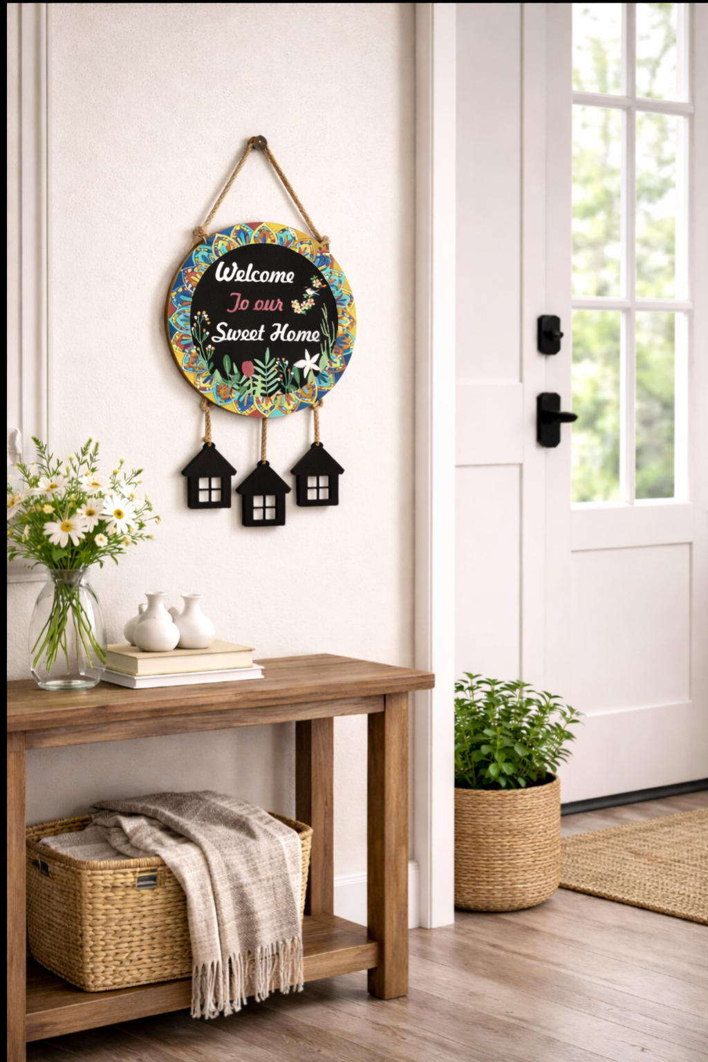 Welcome Home  wall decor angled view