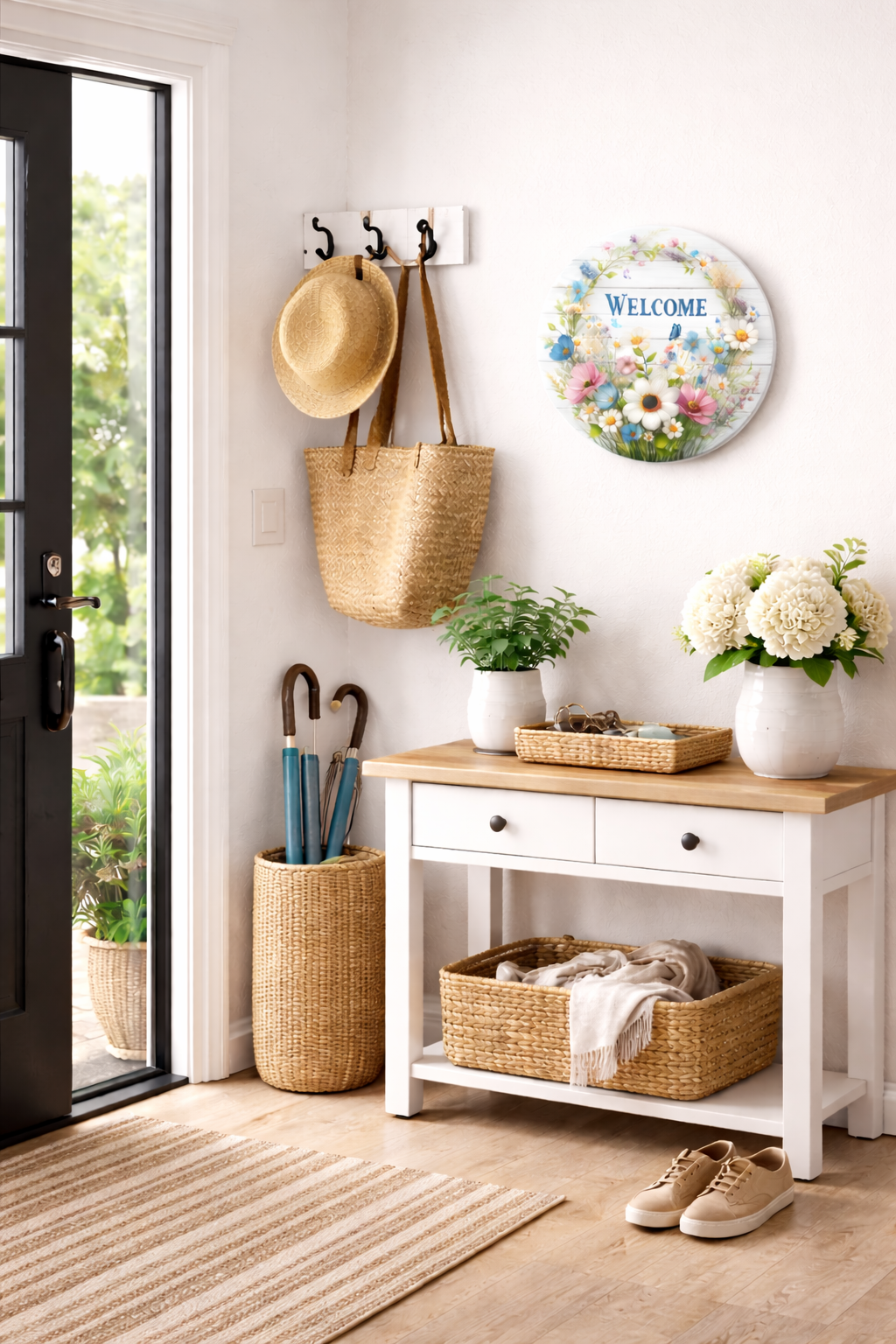 Welcome Home wall decor angled view