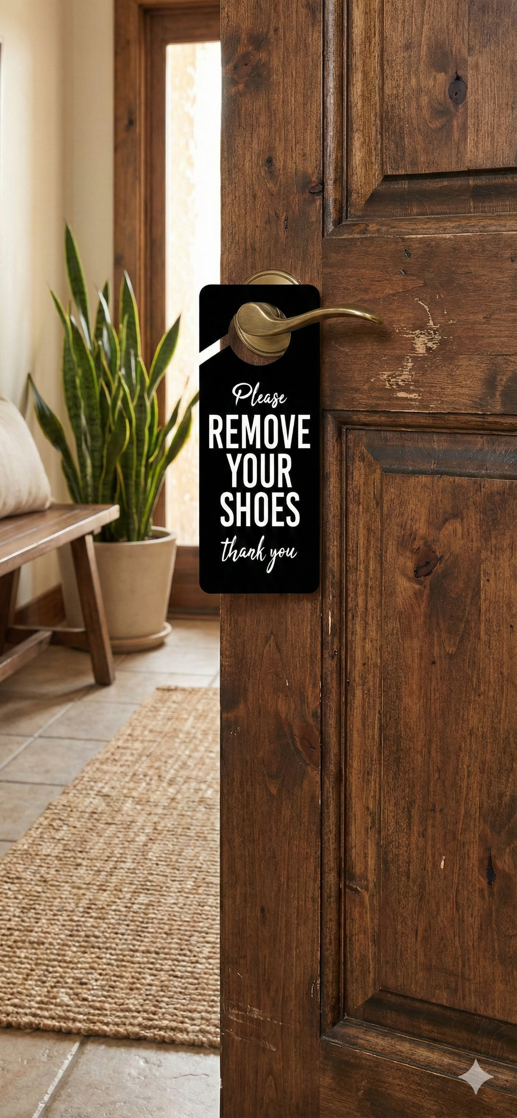 Welcome Home Entrance wall decor angled view