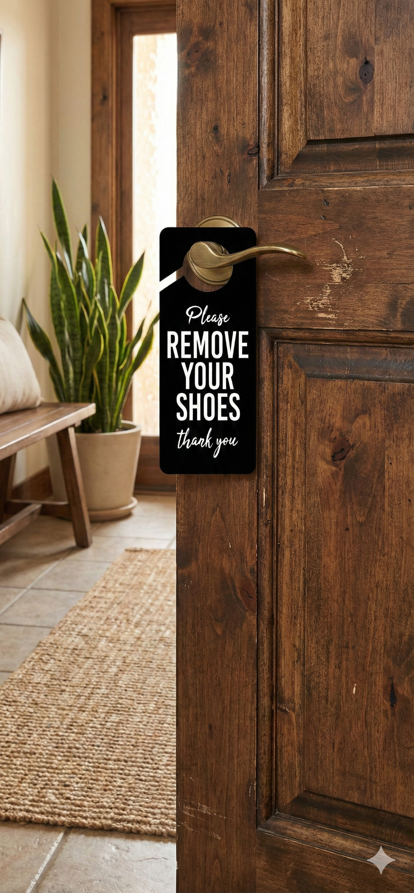 Welcome Home Entrance wall decor angled view