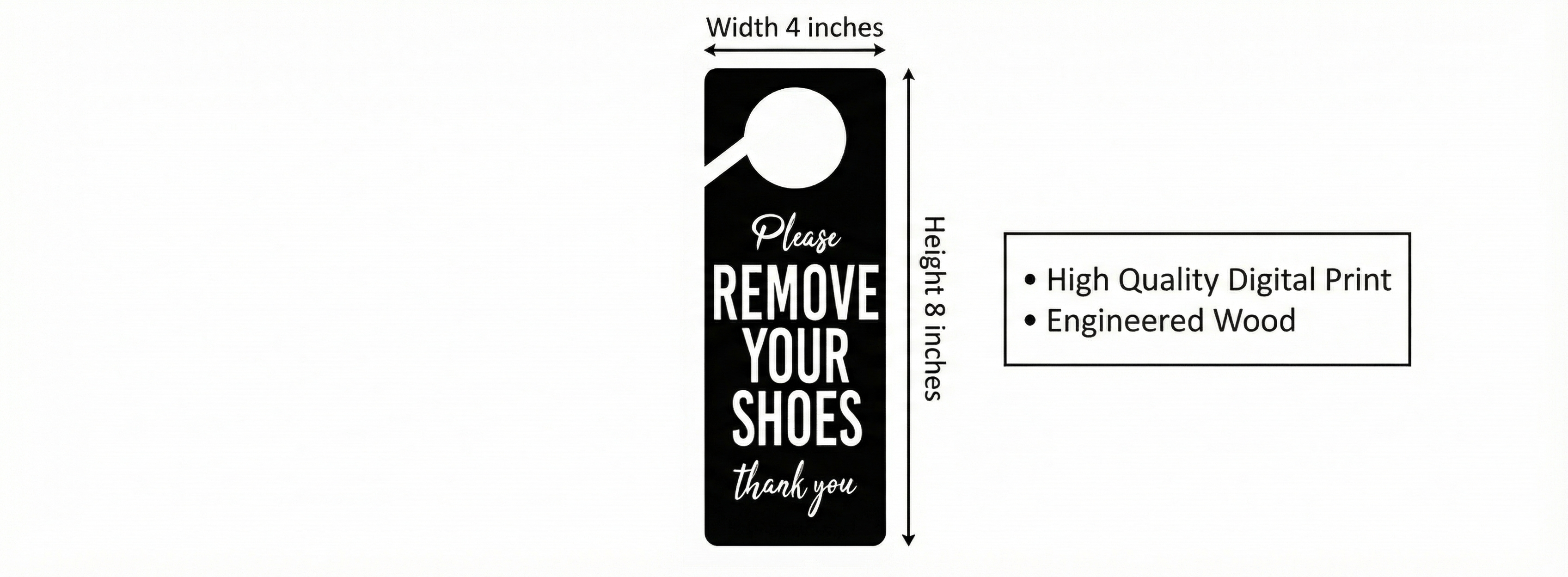 Entrance  wall decor size reference