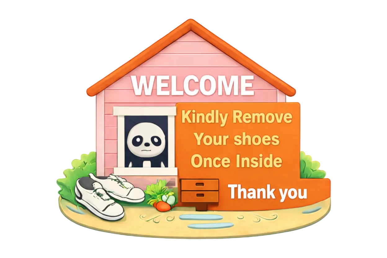 Entrance  MDF wall decor  Pink and Orange 