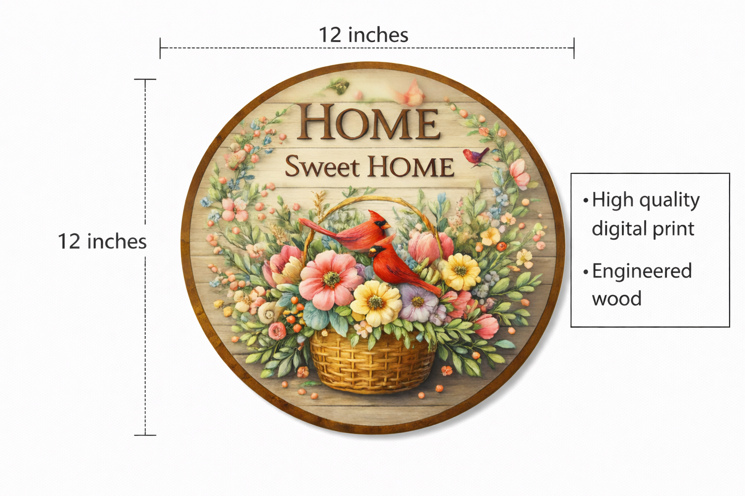 welcome wall decor size reference