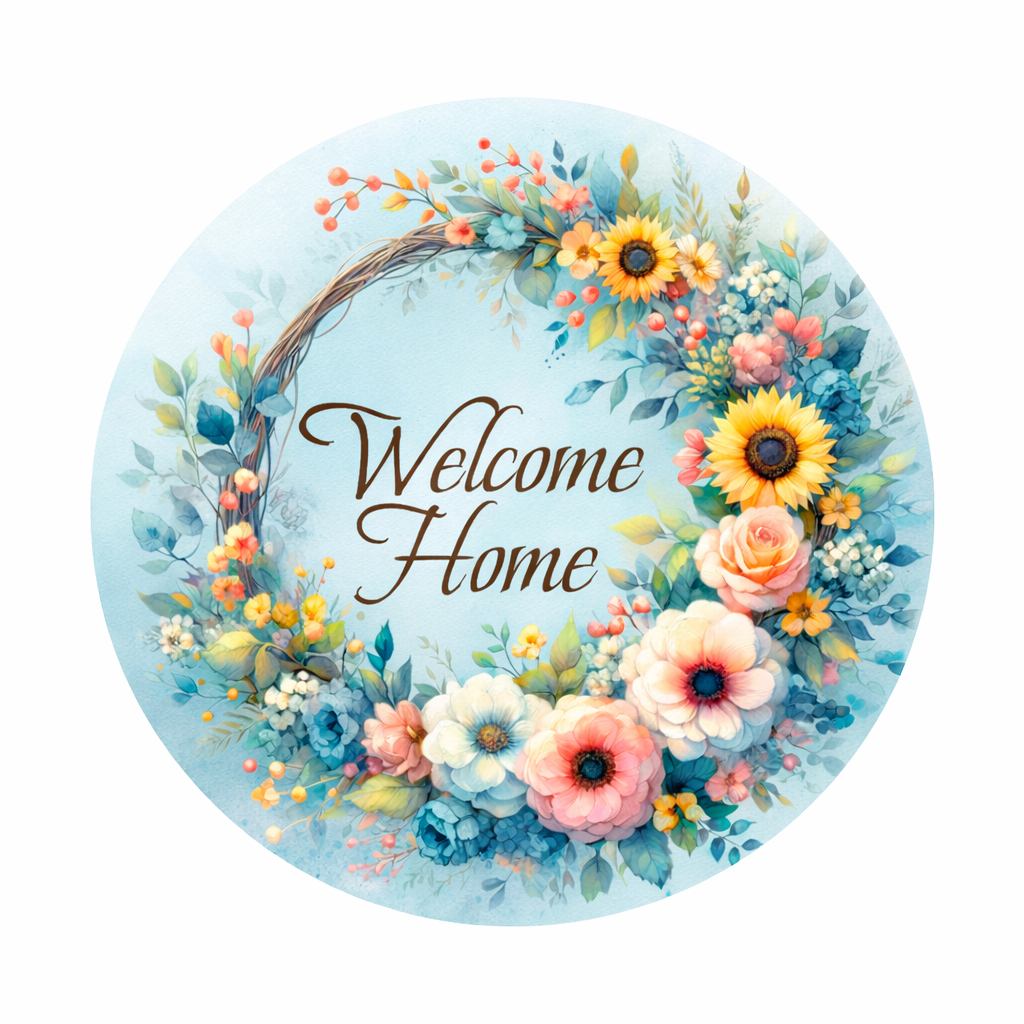 Welcome wall decor 12x12 Multi colour