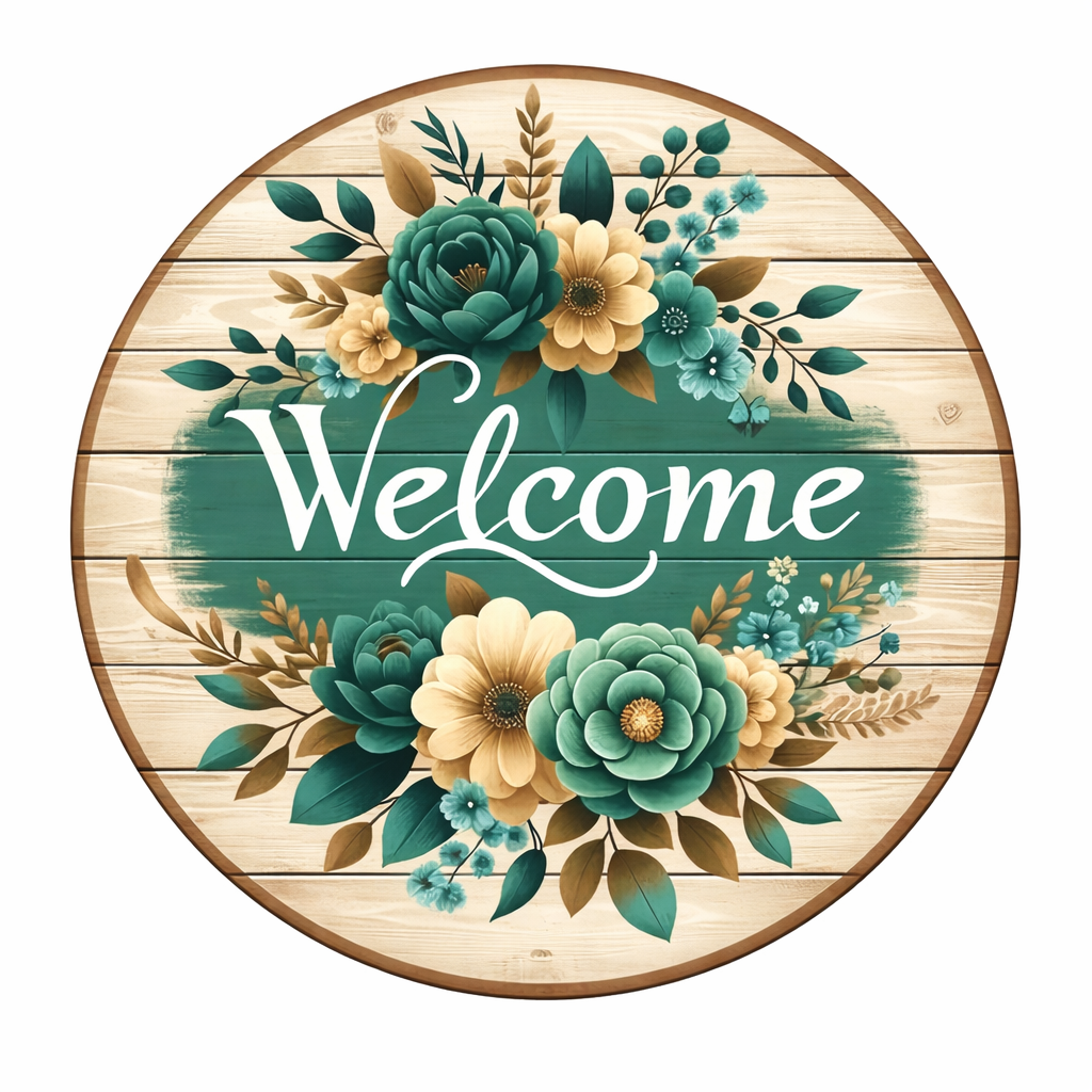 Welcome wall decor 12x12 Multi color