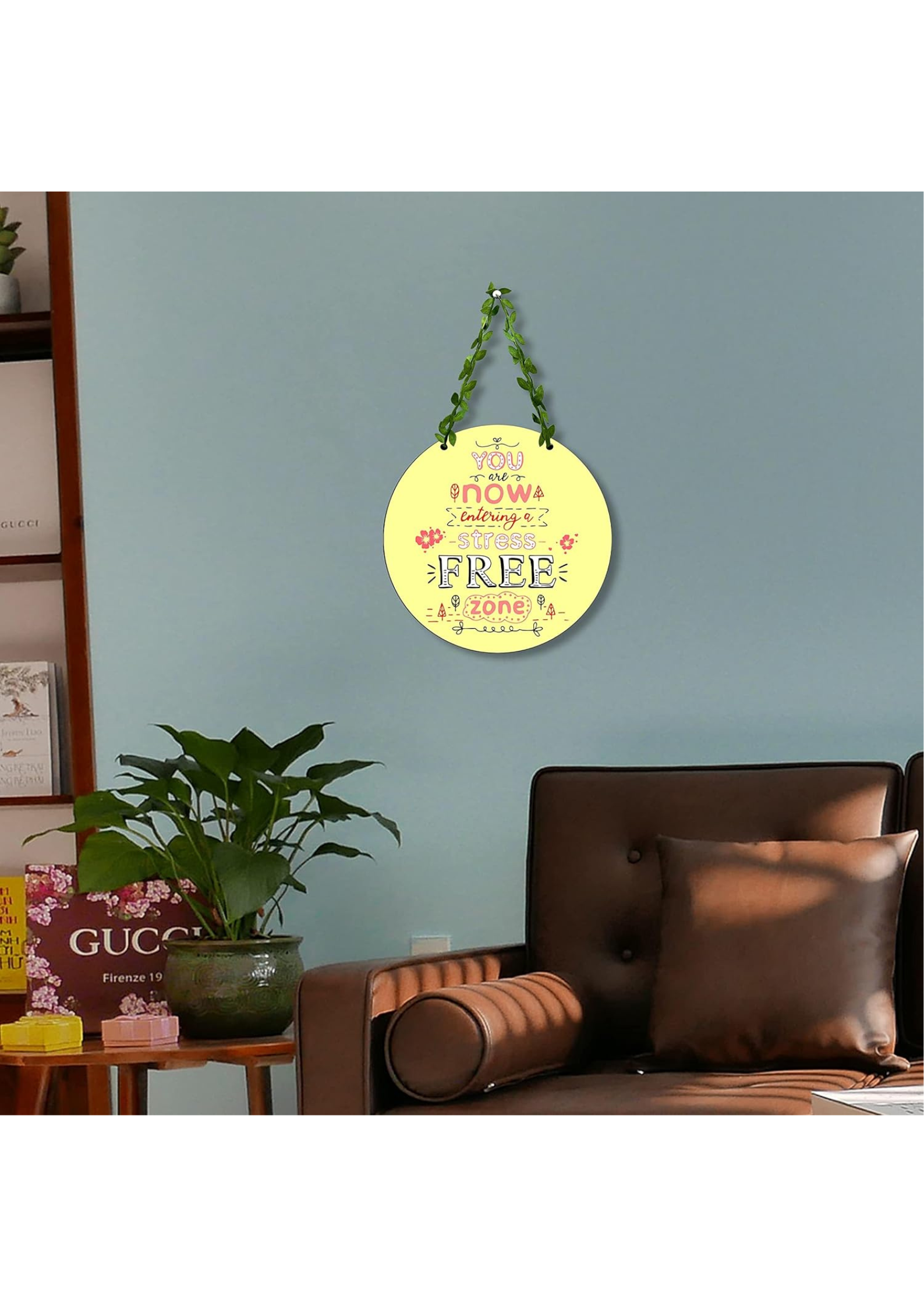 well being wall decor angled view