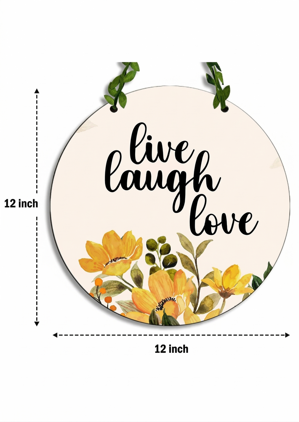 well being wall decor size reference