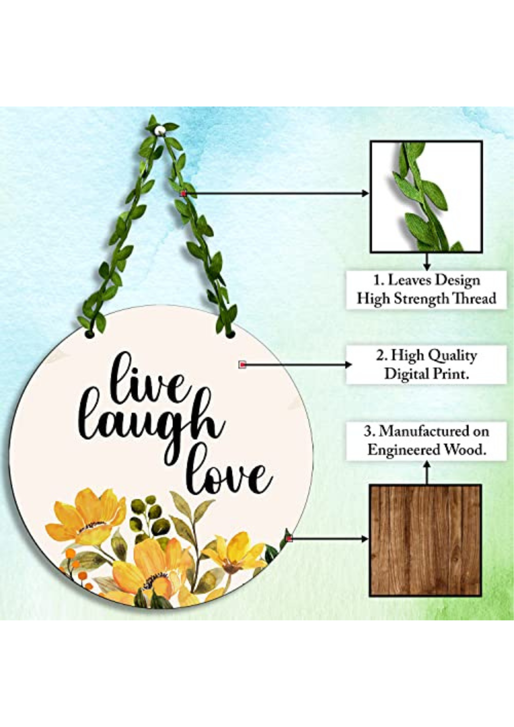 well being wall decor size reference