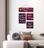 well being wall decor angled view