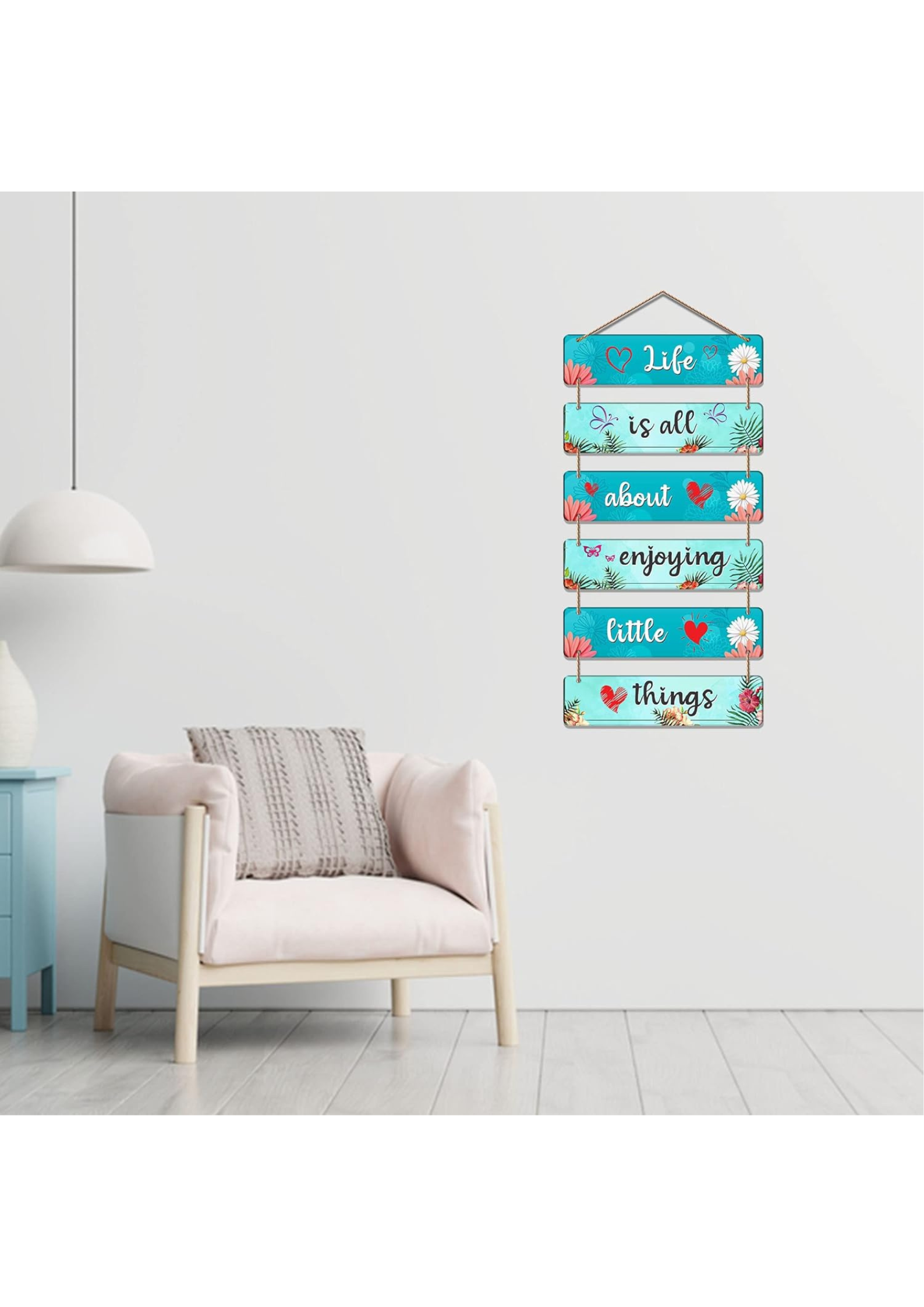 well being wall decor angled view