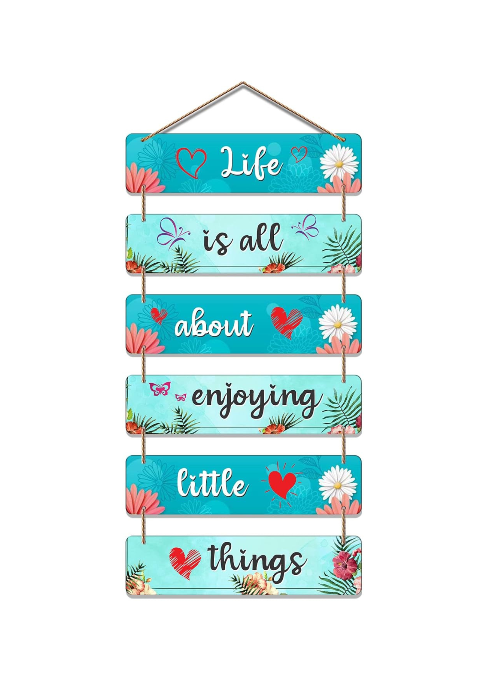 well being wall decor 31x12 Multi color