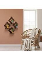 Wooden Wall Shelf wall decor angled view